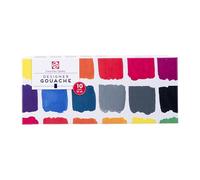 Talens Gouache Qualité Extra Fine - Set de 10 couleurs - Flacons de 16 ml - Très pigmentée, finition mate, facile à mélanger et à retravailler - Artistes et designers