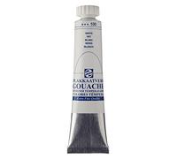 Talens Gouache Qualité Extra Fine - Tube 20 ml - Blanc 100 - Finition mate hautement pigmentée - Peinture pour artistes et designers