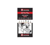 Royal Talens - Coffret SAKURA Pigma - 5 stylos noirs pointes variées + 1 porte-mine multicolore