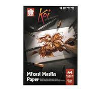 Talens Sakura Koi Mischtechnikbuch 21 x 29,7 cm (A4), 290 g, 12 Blatt (94120002), Orange, Standard