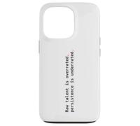 Talent Brut vs persistance. Citation de Motivation Coque pour iPhone 13 Pro