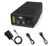 TalentCell Banque d'alimentation, Batterie LiFePO4, Batterie lithium-fer-phosphate 12/9/5V, rechargeable, 12,8V 6000mAh 76,8 Wh, avec chargeur, pour bandes LED, caméras de vidéosurveillance, etc. Noir