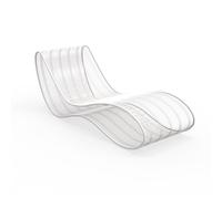 TALENTI bain de soleil chaise longue d'extérieur BREEZ Collection Premium (White - Acier verni)