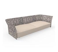 TALENTI canapé à 3 places d'extérieur CLIFF Collection Icon (Beige / Geometric fantasy - Tissu)