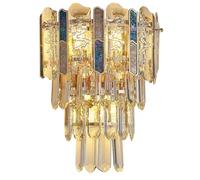 TaleTre Applique Murale de Luxe en Cristal K9 à 4 Niveaux avec Finition dorée - Luminaire élégant pour la Maison