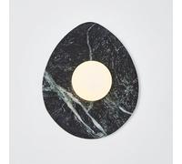 TaleTre Applique Murale en marbre Naturel - d'intérieur de Style Nordique de 10,6 Pouces avec Abat-Jour en Verre pour Chambre à Coucher et Couloir(Green)