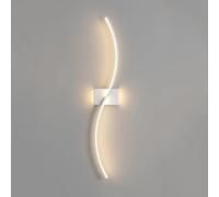 TaleTre Applique Murale LED Noire Minimaliste - Applique intérieure Longue Bande pour Salle de Bain, Couloir et entrée (A-6000 K, 100 x 15 cm)(B-3000k,100 * 15cm)