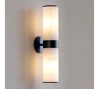 TaleTre Appliques murales élégantes en marbre Naturel - Luminaire LED en Laiton pour intérieur, Design Espagnol pour Salon, Chambre, Couloir et escaliers (foncé)(Dark)