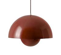 TaleTre Lampe à suspension en métal en forme de bouton de fleur de couleur créative, lustre à tête unique à base E27, suspension de style minimaliste français, luminaires décoratifs for restaurant, ca