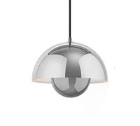 TaleTre Lampe à suspension en métal en forme de bouton de fleur de couleur créative, lustre à tête unique à base E27, suspension de style minimaliste français, luminaires décoratifs for restaurant, ca