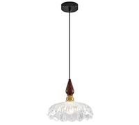 TaleTre Luminaire Suspendu en Verre réglable Vintage, Lustre E26 pour îlot de, Chambre à Coucher, Salle à Manger, café, hôtel