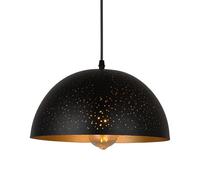 TaleTre Lustre de style industriel nordique, suspension créative en métal semi-circulaire, lampe suspendue à vis E27 à une extrémité, luminaires de décoration de bar de salon, chambre à coucher(40cm)