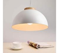 TaleTre Plafonnier Semi-encastré Nordique Minimaliste - Lustre Suspendu Blanc élégant pour la Maison et Le Bureau (40 cm et 25 cm)(40cm)