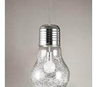 TaleTre Suspension en verre Northern Glass Big Light Bulb - Lustre moderne réglable for îlot de, salon, bureau et salle à manger(Dark color)
