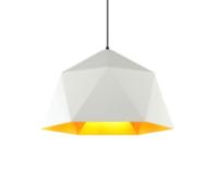 TaleTre Suspension Industrielle Multicolore - à Suspension réglable en métal pour, Salle à Manger, Bar et Plus Encore (Blanc 46 cm, Orange 25 cm)(White,39cm)