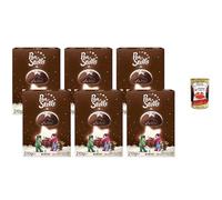 talian Gourmet Pan di Stelle Mooncake 6 x 210 g - Gâteaux Italiens au Cacao Fourrés à la Crème Chocolat - Petit Déjeuner & Goûter + Polpa de Tomates Italiennes 400 g