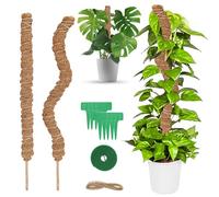 talifoca 2PCS Tuteur Plante Pliable, 60 cm Long Plante Tuteur Coco Support pour Plante Grimpante, Grimpante Support pour Plante Monstera pour Maison Jardin De Plante
