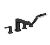 Talis E Mélangeur 4 trous noir mat pour montage sur bord de baignoire (71748670)
