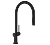 Talis M54 Mitigeur de cuisine 210, avec douchette extractible 2 jets, Noir mat (72800670)