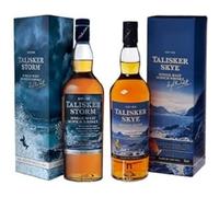 Talisker Skye Single Malt Scotch Whisky, 700 ml, (L'emballage peut varier) & Storm Single Malt Scotch Whisky 70 cl