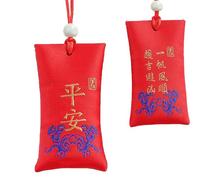 Talisman chinois classique, sac de sel spirituel pour l'argent - Espoir d'une vie meilleure | Talisman chinois classique et collier bouddhiste pour espoir et protection