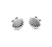 TALISMAN JEWELLERY Blouces d'oreille en argent fermeture puce - Coquille Saint-Jacques de Compostelle (11 MM)