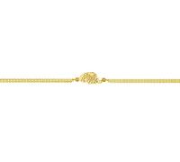 TALISMAN JEWELLERY Bracelet en Plaqué Or 3 carats 18k avec double chaîne - Carte de l'île de Corse, Corsica (10 MM x 20 MM de pièce / 15 CM + 4 CM d'extension)
