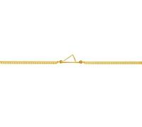 TALISMAN JEWELLERY Bracelet en Plaqué Or 3 microns 18 carats avec double chaîne - Île de Corse, Corsica (8 mm x 21 mm de pièce / 15 cm de chaîne + 4 cm d'extension)