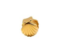 TALISMAN JEWELLERY Breloque en plaqué or 3 microns 18 carats pour bracelet chaîne serpent - Coquille du Chemin de Saint-Jacques (bracelet non inclus)