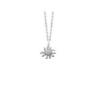 TALISMAN JEWELLERY Pendentif en argent 925 avec chaîne incluse - Eguzkilore, fleur basque, 17 MM, Argent sterling, Non applicable