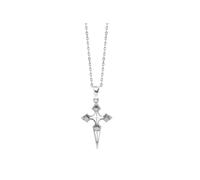 TALISMAN JEWELLERY Pendentif en argent 925 - Croix Jacobéenne avec coquillages, chemin de Saint-Jacques (17 mm x 26 mm), 17 MM x 26 MM, Argent sterling, Sans objet