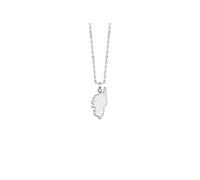 TALISMAN JEWELLERY Pendentif en argent 925 et émail de couleur - Île de Corse, Corse (10 mm x 21 mm), 10 MM x 21 MM, Argent sterling Résine, Sans objet