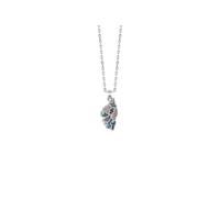 TALISMAN JEWELLERY Pendentif en argent 925 et zircons blancs ou multicolores - Île de Corse, Corse (10 mm x 19 mm), 10 MM x 19 MM, Argent sterling 925 Zircone cubique, Non applicable