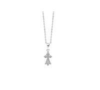 TALISMAN JEWELLERY Pendentif en argent 925 et zircons blancs - Symbole de l'hermine héraldique (9 mm x 19 mm)