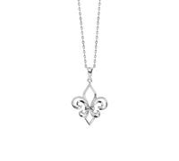 TALISMAN JEWELLERY Pendentif en argent 925 - Fleur de lys (20 mm), 20 MM, Argent sterling, Pas de gemme