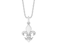 TALISMAN JEWELLERY Pendentif en Argent Sterling 925 - Fleur de Lys (18 MM x 12 MM ou 21 MM x 14 MM) (18 MM x 12 MM)