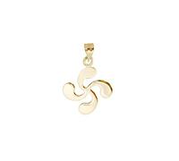 TALISMAN JEWELLERY Pendentif en or 9 carats - Lauburu, croix basque, 15 mm, Or jaune, Il ne s'agit pas d'une pierre précieuse
