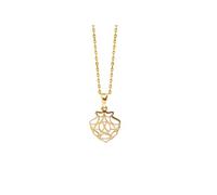 TALISMAN JEWELLERY Pendentif en plaqué or 3 microns 18 carats - Coquille du Chemin de Saint-Jacques (16 mm x 17 mm), 16 MM x 17 MM, Plaqué or, Non applicable