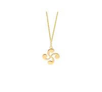 TALISMAN JEWELLERY Pendentif en plaqué or 3 microns 18 carats - Lauburu, croix basque (10 mm, 14 mm ou 21 mm), 21 MM, Plaqué or, Non applicable