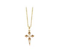 TALISMAN JEWELLERY Pendentif plaqué or 3 microns 18 carats - Croix Jacobée, Chemin de Saint-Jacques (17 mm x 26 mm), 17 MM x 26 MM, Plaqué or, Sans objet