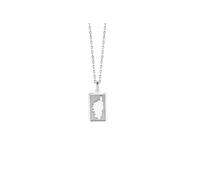 TALISMAN JEWELLERY Pendentif rectangulaire en argent 925 - Île de Corse, Corse (10 mm x 18 mm)