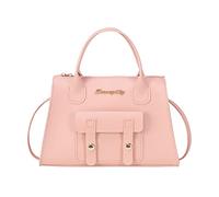 Talisman Sac à bandoulière pour femme Motif tendance Sac à main solide Sac à bandoulière Haute capacité Sac à fermeture éclair O Yikes, rose, taille unique