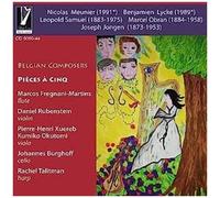 Talitman,Rachel / Fregnani-Martins / Rubenstein - Belgian Composers: Pieces A Cinq [Compact Discs] Australia - Import