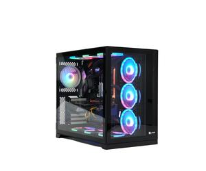 TALIUS Caja Atx gaming Zeus black RGB cristal templado USB 3.0 Bureau Noir