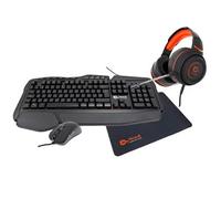 TALIUS Gaming Kit V.2 (Clavier + Souris + écouteurs + Tapis) Noir