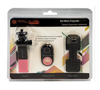 Talius tal-tri01-pin - Kit Mini trépied - Bouton Selfie - Trépied - Adaptateur Smartphone - Couleur Rose