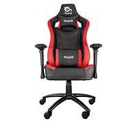 Talius Vulture Chaise de Gaming Professionnelle, Motif Papillon, Ergonomique, accoudoir 4D, Base en métal, Hauteur réglable et Haut Dossier inclinable, Roues en Nylon (Rouge)
