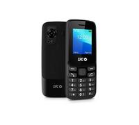 SPC Talk 2 - Téléphone Mobile Basique 4G | Batterie 6 Jours | Écran 1,8" | Volume Sonnerie 106 DB | Portable et léger, avec caméra, Lampe Torche et Radio FM | USB-C | 9 Contacts Rapides | Noir