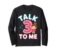 Talk 3 to Me, Filles d'anniversaire drôles de Trois Ans Manche Longue