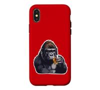 Talk Bourbon to Me Kentucky Gorilla Ape Whisky Coque pour iPhone X/XS
